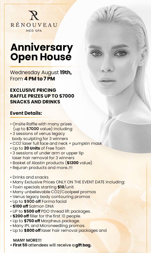 Anniversary Open House at Renouveau Med Spa in Culver City Los Angeles, CA